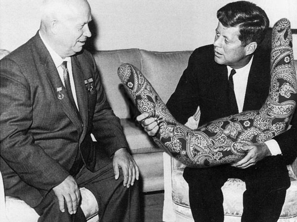 JFK, Kruschev, and Guest